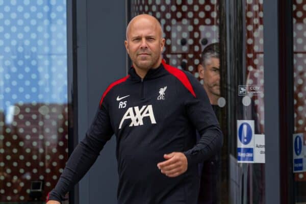 KIRKBY, ENGLAND - Friday, July 5, 2024: Liverpool's new head coach Arne Slot is presented at a photo call at the club's AXA Training Centre. (Photo by David Rawcliffe/Propaganda)